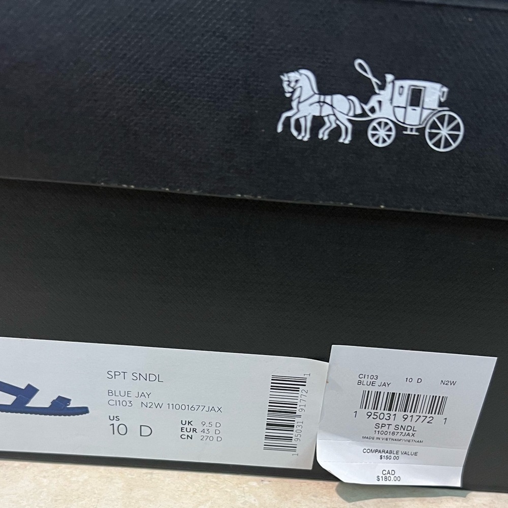 Coach Sport Sandals Sz-10D Blue Jay NIB MSRP-$180 - Picture 6 of 7